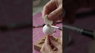 Clay diy flower making tutorial 🌼🌸 #gift #crafting #diycraft #handmade #ClayArt #Clay #diy