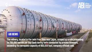 Dangote refinery surpasses design capacity, eyes major expansion