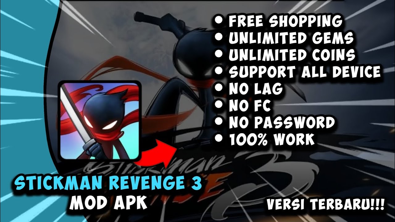 STICKMAN REVENGE 3 MOD APK [ NO PW ] VERSI