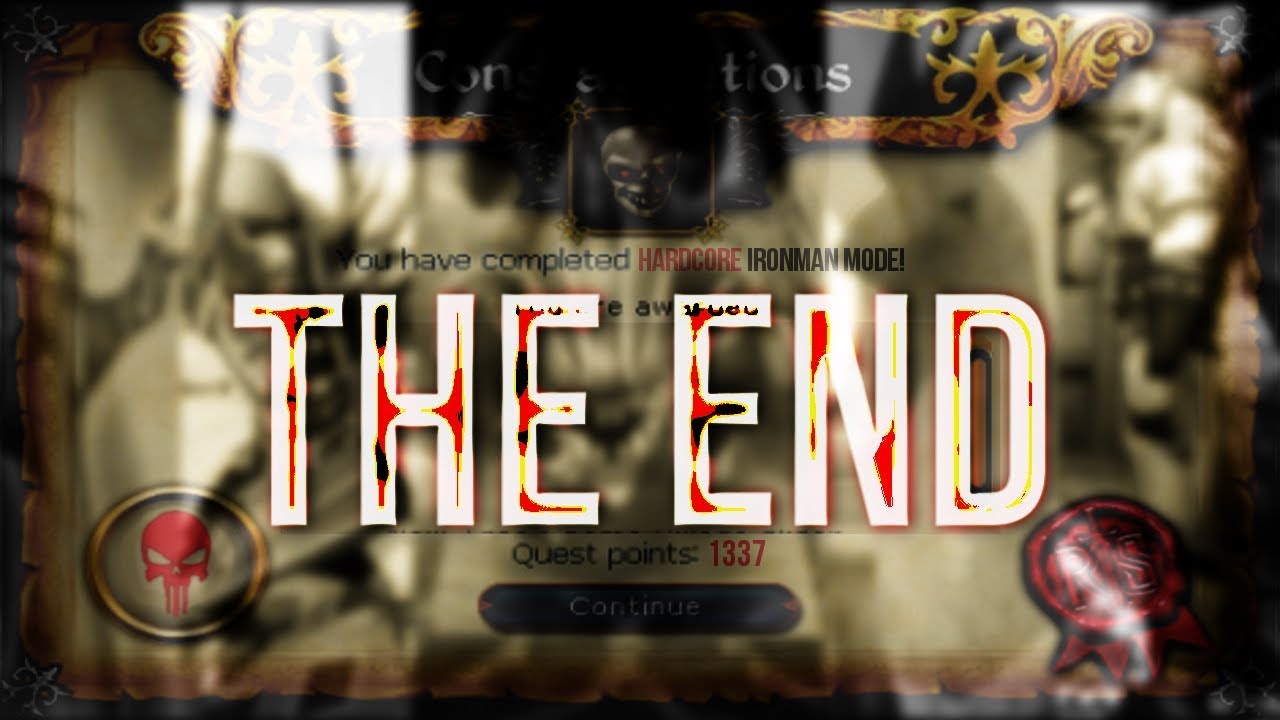 The End - RS3 Hardcore Ironman - Die Hard E25