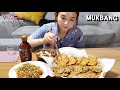 리얼먹방 :) 소고기 & 돼지고기 육전 만들기 (ft. 복분자,파채무침) ㅣYukjeon (Beef & Pork pancake)ㅣREAL SOUNDㅣASMR MUKBANGㅣ