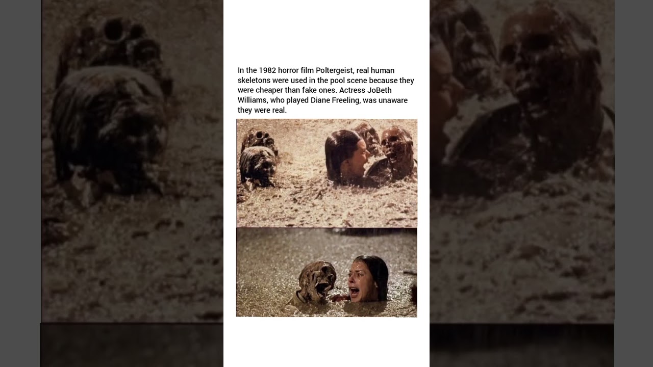 Actress JoBeth Williams was unaware they were real.