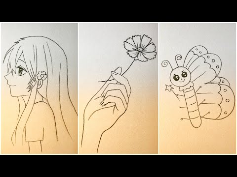 Video Vẽ tranh bằng bút chì đơn giản mà đẹp, vẽ hình cute |... - youtube