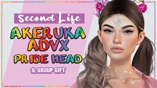 AKERUKA ADVX - PRIDE HEAD - 1L GROUP GIFT - Second Life