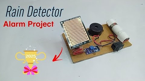 How to make rain detector alarm / rain detector alarm project