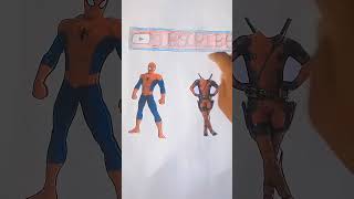 Deadpool ☠️ and Spiderman 🕸️#funny #marvel #memes #dc #deadpool #shorts #spiderman