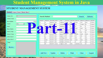 Student Management System in Java | NetBeans | MySQL Database|  Part-11