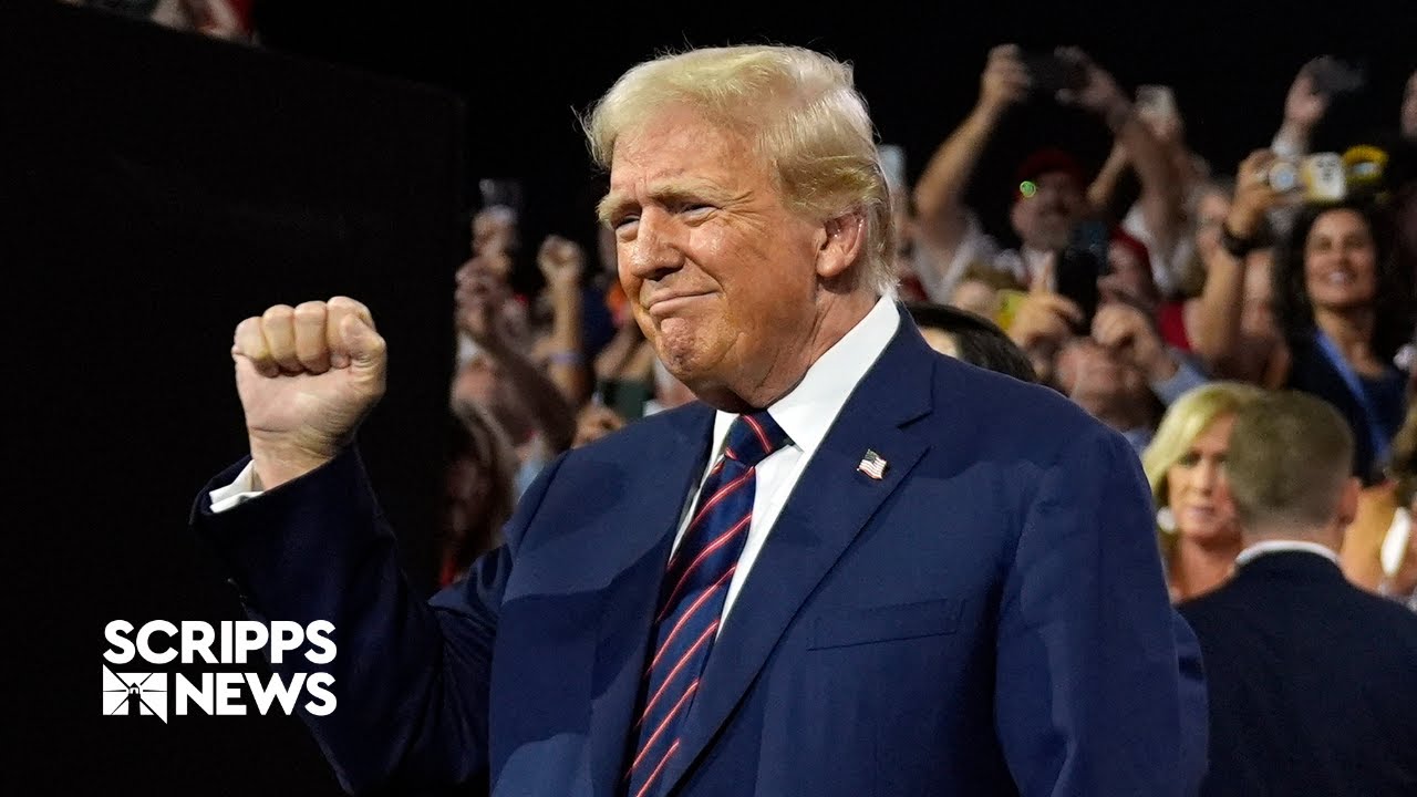 Poll: Donald Trump leads President Biden in seven swing states - YouTube