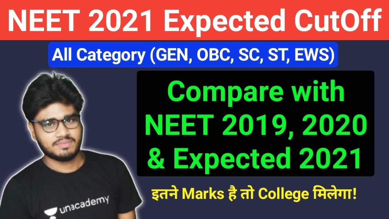 NEET 2021 Expected Category wise  CutOff  || Compared with NEET 2019/20 & Expected 2021 🔥🔥🔥