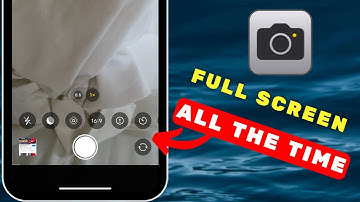 How To Make iPhone Camera Full screen Permanently
