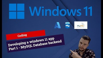 Developing for windows 11: App Part 1 - MySQL Database backend on Azure