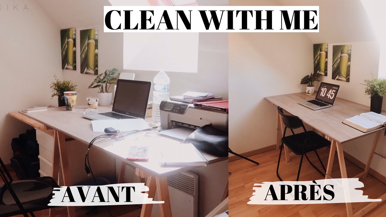 VLOG | CLEAN WITH ME : Rangement et réorganisation de ma chambre | Loussika's vlogs EP. 12