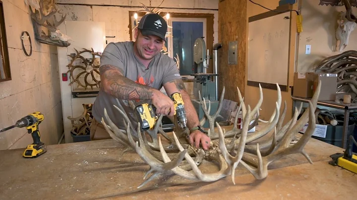 Custom Antler Designs - Antler Chandelier for GOHUNT