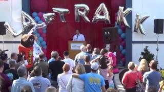 Hersheypark Laff Trakk Opening Ceremony Ribbon Cutting