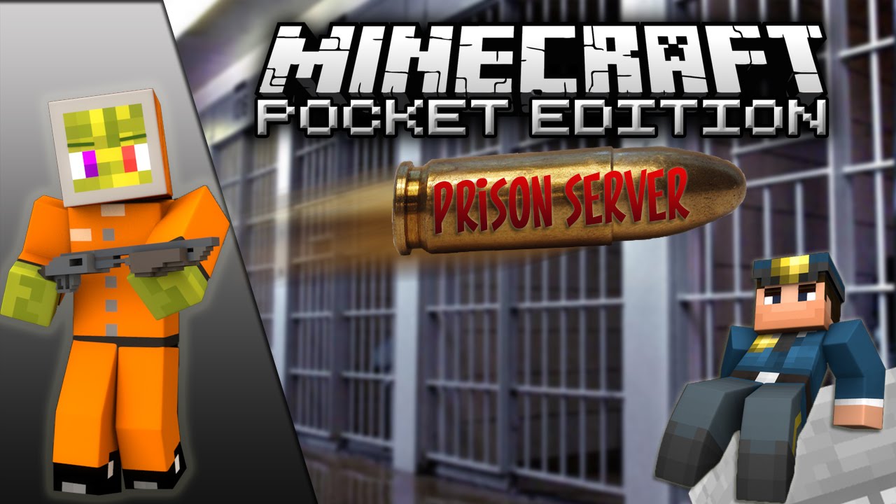 Minecraft PE PRISON # 1 - Pocket Edition Prison Server - YouTube