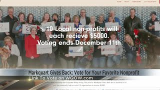Markquart giving back to 10 nonprofits