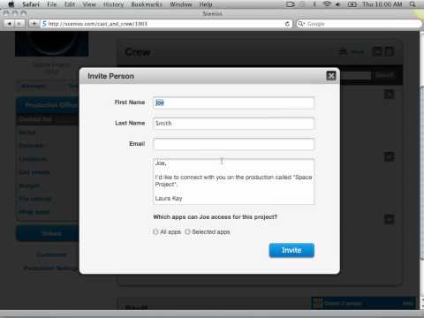 How to use the contact list in Scenios