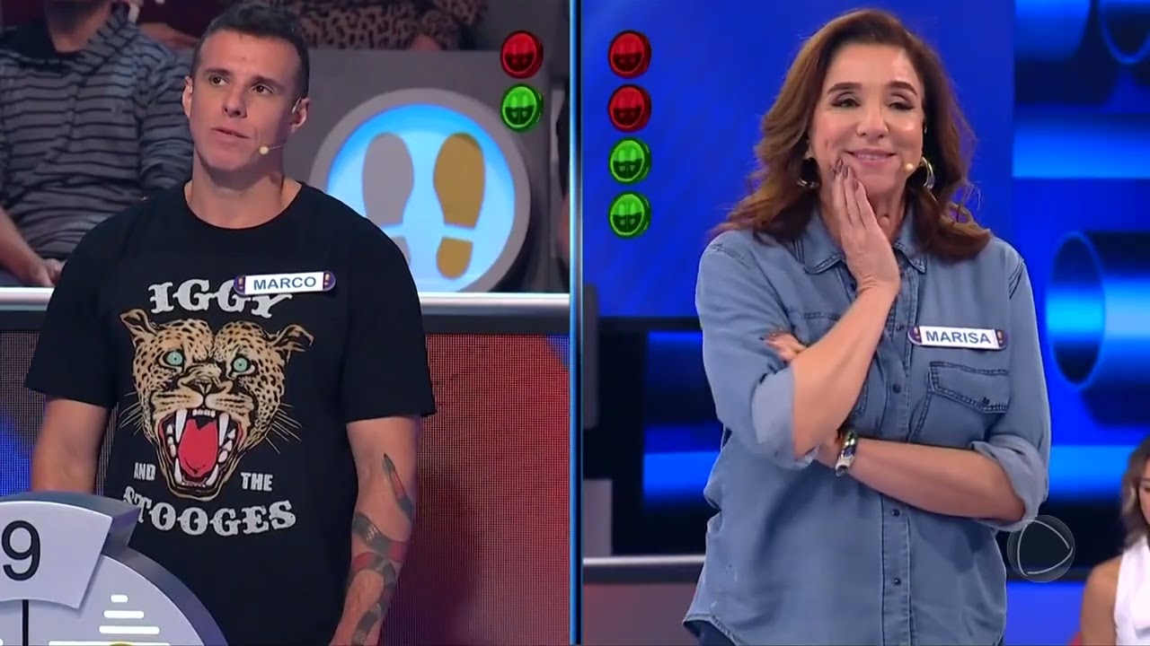 ACERTE OU CAIA: Marisa Orth tem duelo disputado com Marco