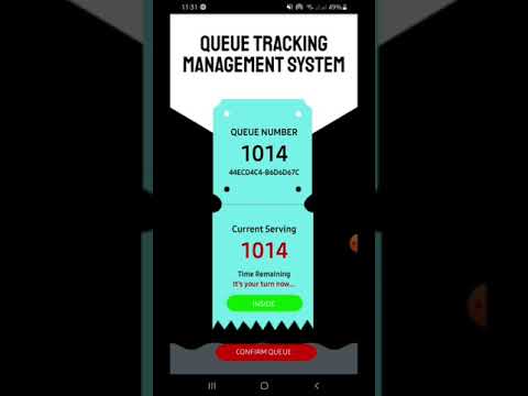 Queue Tracking Management System (Mobile Application)