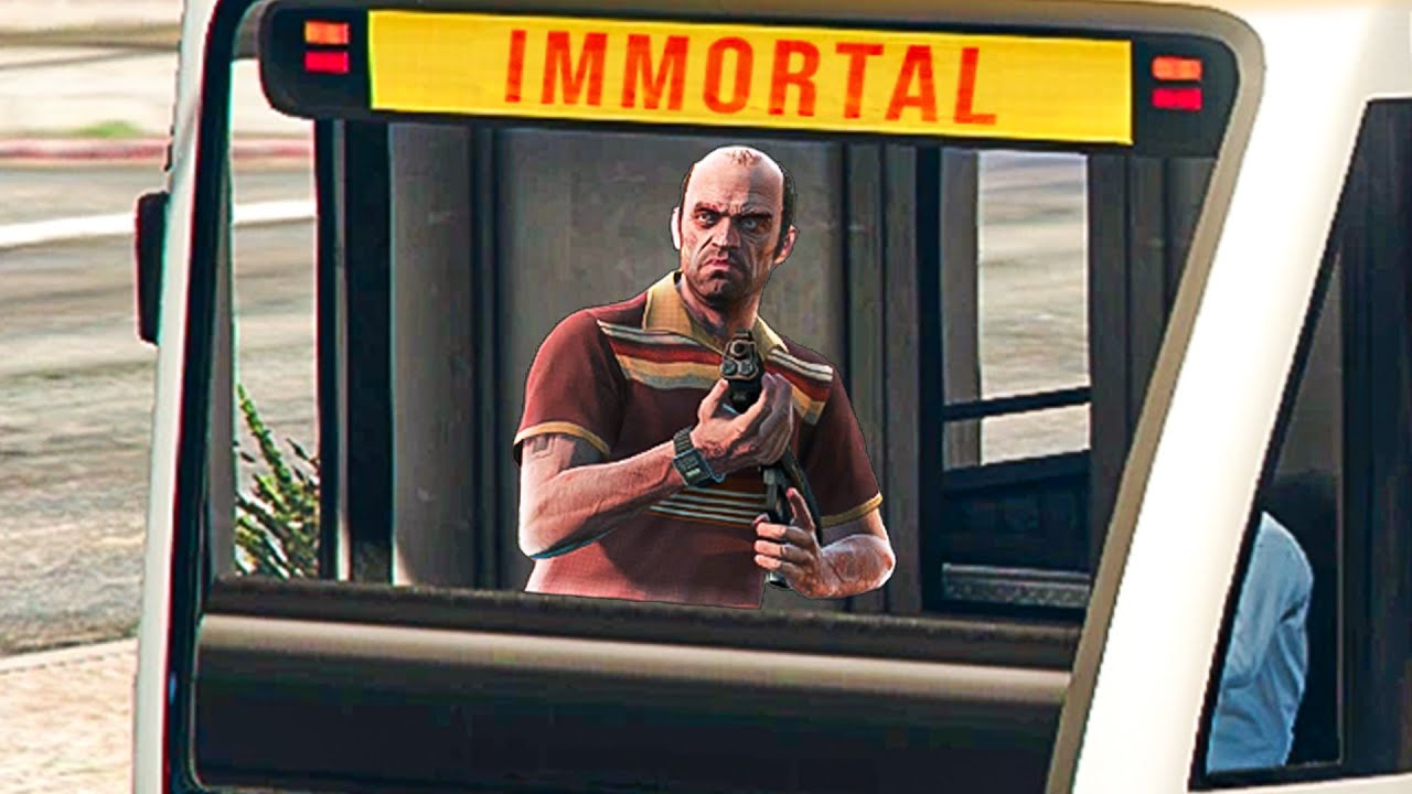 Trams make you IMMORTAL in GTA 5? - DarkViperAU