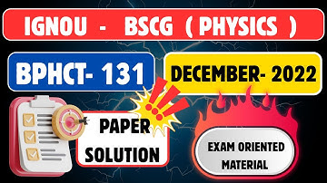 IGNOU BPHCT -131 PREVIOUS YEAR QUESTION PAPER SOLUTION ( DECEMBER 2022) | IGNOU | IGNOU TEE