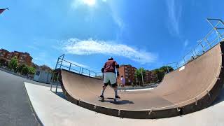 Skateboarding Kick Turn And Ollie Practice