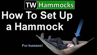 How To Set Up A Hammock. Tw Hammocks