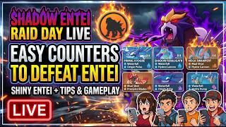 🌟 SHINY SHADOW ENTEI HUNT LIVE 🔥 Raid Day + Best Counters &amp; Invites #pokemongo #viral