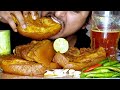 MUKBANG SPICY PORK FRY AND PORK BELLY MEAT FRY WITH GREEN CHILLI, LEMON, & GARLIC || HUNGRY GADWALI