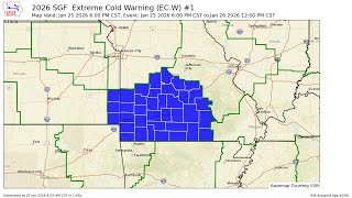 Extream Cold Warning On WXL46 1/25/26 #KSWX #MOWX #WXL46 