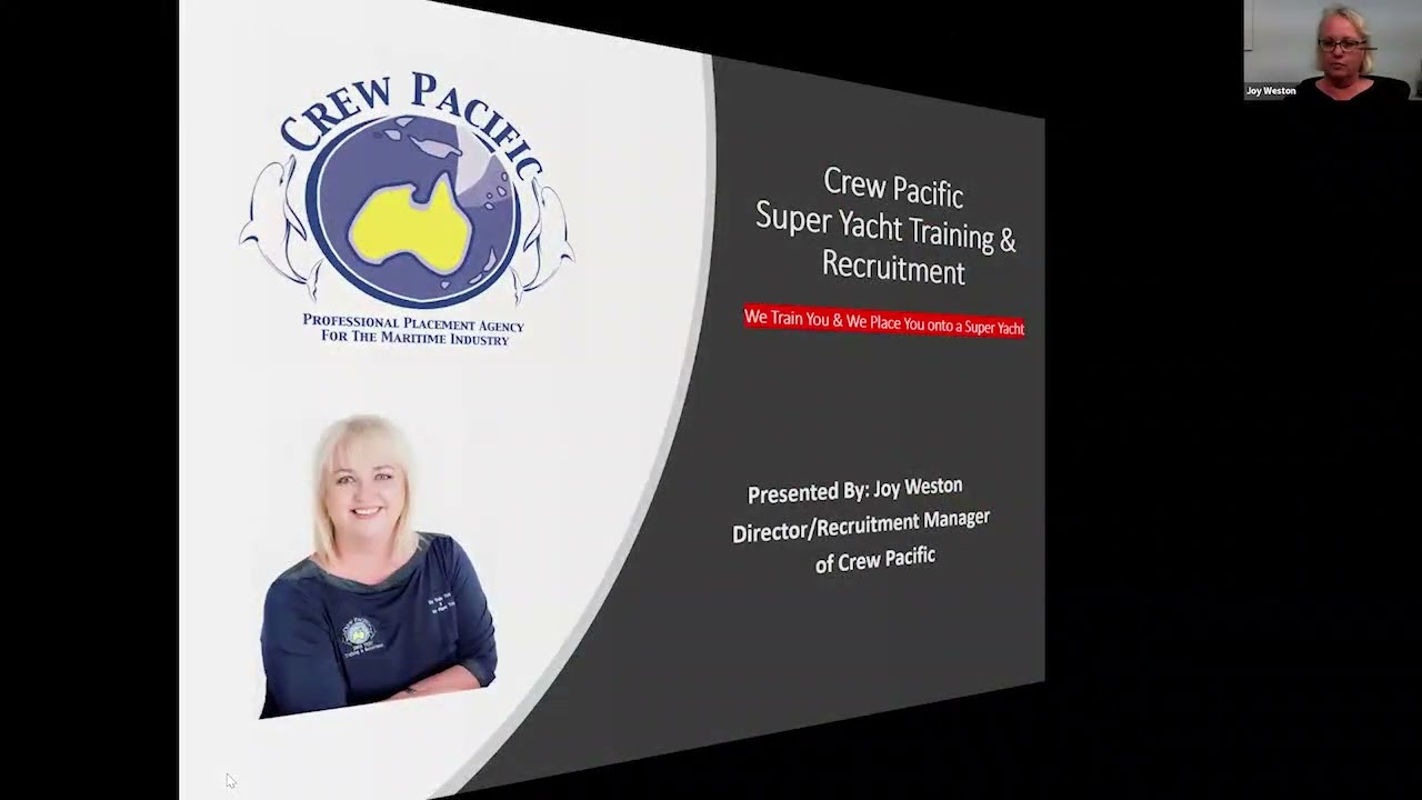 Crew Pacific Free Super Yacht Zoom Career Session Recording