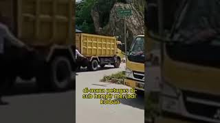 seorang petugas dishub nyaris tertabrak truk #viral #shorts #fyp