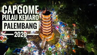 Vidio Udara Puncak Perayaan CAPGOME di Pulau Kemaro Palembang 2020