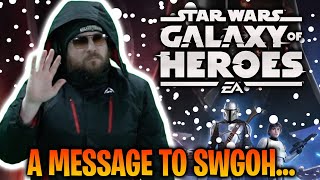 An Important Message To The Swgoh Community And Devs...