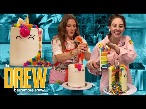 Amirah Kassem Teaches Drew How to Make Unicorn Cake!