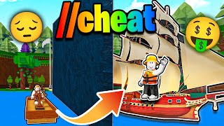 I cheated in a Roblox Build Battle to build the BEST Boat Ever! (infinite money)