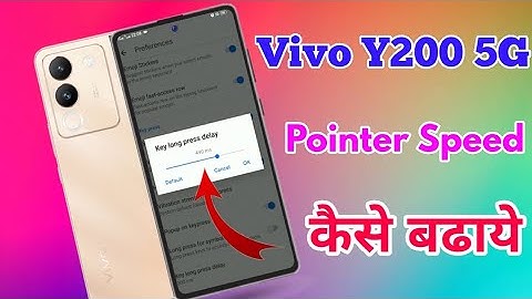 how to increase pointer speed in vivo y200 5g | vivo y200 5g pointer speed setting