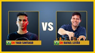 GM Rafael Leitão perde MATE EM 1 na DEFESA SICILIANA screenshot 2