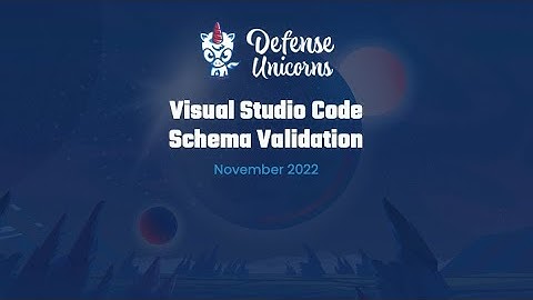 Zarf Schema Validation in Visual Studio Code