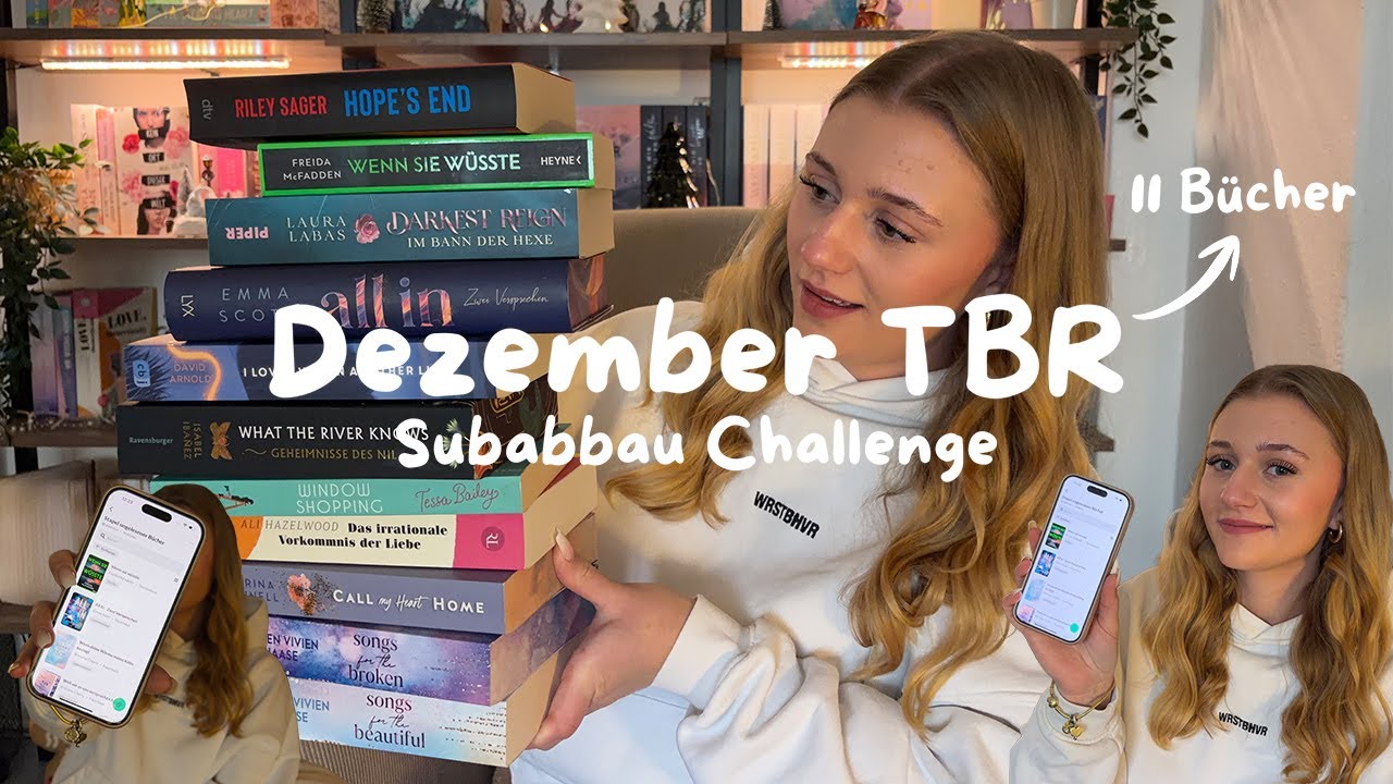 Ich suche meinen TBR für den Dezember aus ✨ 11 Bücher für die Subabbau Challenge 📚📖