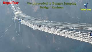 Pokhra- Kushma Village, Kande Longest Suspension Bridge crossed by Bullet (Nepal) Joel Khedia.