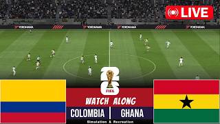 🔴 LIVE : Colombia vs Ghana | FIFA World Cup 2026 I Full Match Streaming | Video Game Simulation screenshot 4