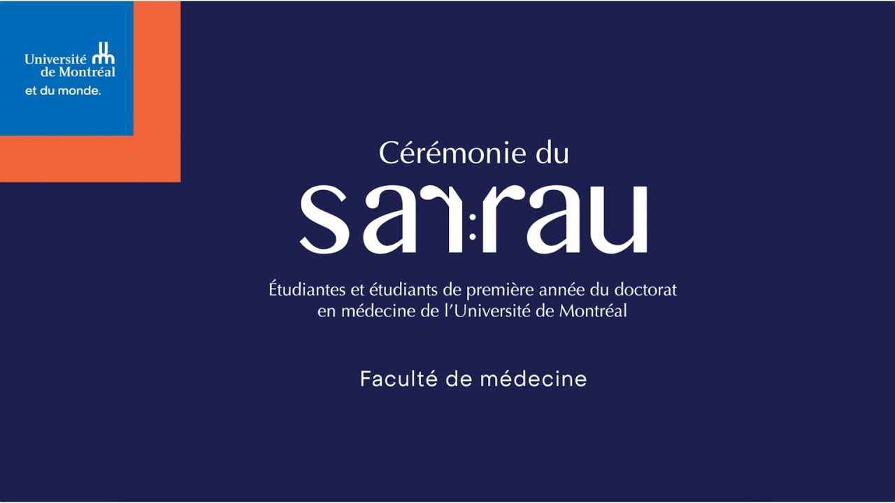 Cérémonie du Sarrau 2022 de la Faculté de médecine de l’Université de