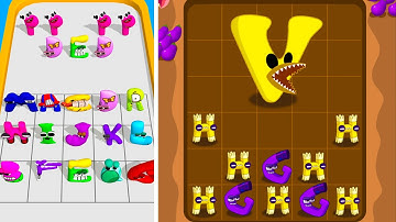 Merge Master: Alphabet Combine vs Merge Alphabet Lore 100 Door - 1⭐ Merge Battles