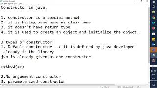 Default Constructor in Java