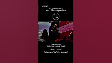 Fourth excerpt from my full 1 hour live coding music set at 97KoboLab #algorave #shorts