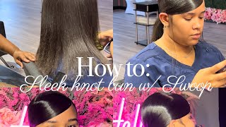 How To: Sleek knot bun | IN DEPTH SWOOP TUTORIAL