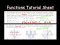 Functions Practice Problems - Tutorial Sheet Full Solutions