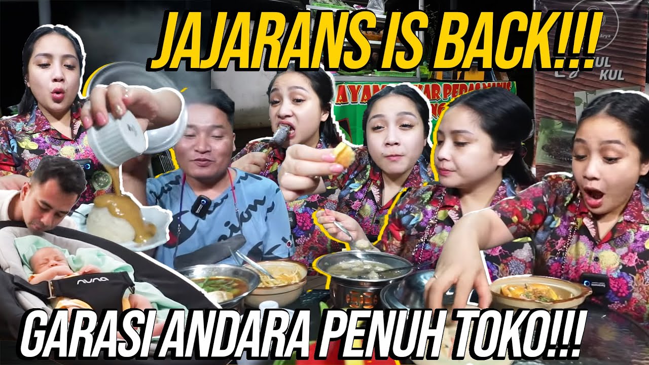 NAGITA PINDAHIN SEMUA JAJANAN DARI BERBAGAI KOTA!!! RAYYANZA DIASUH RAFFI SEHARIAN....