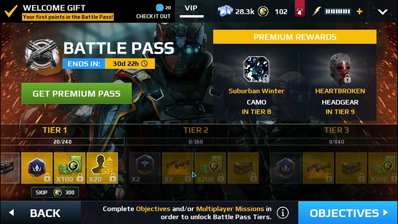 The New battle pass is here!! season-14 battle pass review in Modern combat 5...
